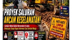 Diduga Abaikan Keselamatan Warga, Proyek Saluran di Jalur Bunut Widang Jadi Sorotan Publik