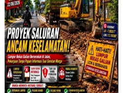 Diduga Abaikan Keselamatan Warga, Proyek Saluran di Jalur Bunut Widang Jadi Sorotan Publik