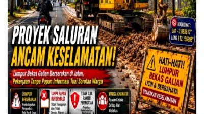 Diduga Abaikan Keselamatan Warga, Proyek Saluran di Jalur Bunut Widang Jadi Sorotan Publik