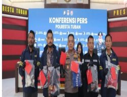 Satreskrim Polresta Tuban berhasil Bekuk Pelaku Pengeroyokan yang terjadi di Jalan HOS Cokroaminoto